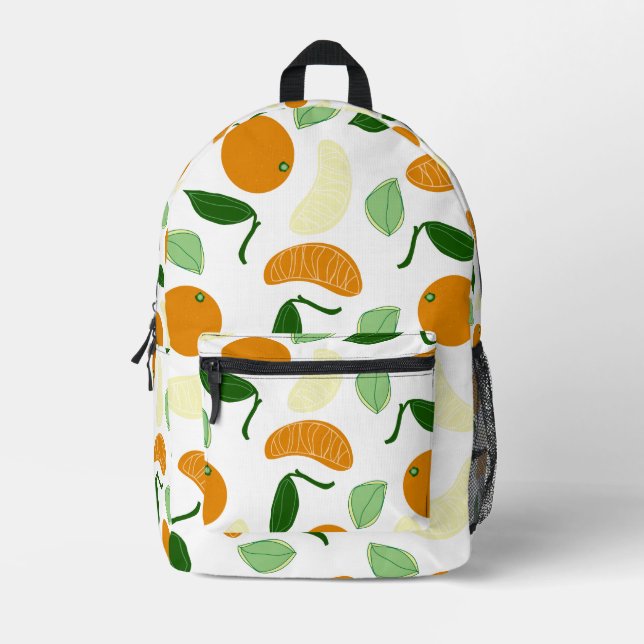 Mandarin Citrus Bedruckter Rucksack (Vorderseite)