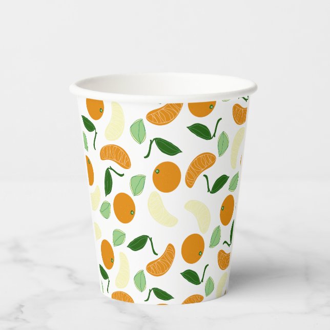 Mandarin Citrus Pappbecher (Vorderseite)