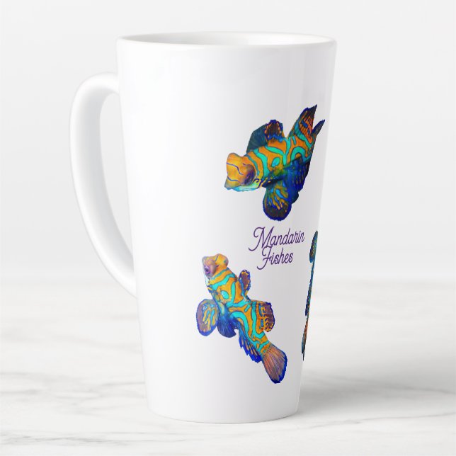 Mandarin-Fische  Milchtasse (Linke Ecke)