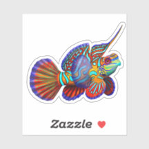 Mandarin Fish Ocean Fish Vinyl Sticker