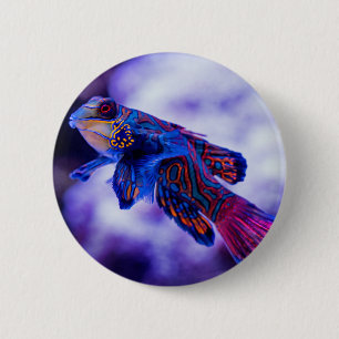 Mandarin Goby Fish Button