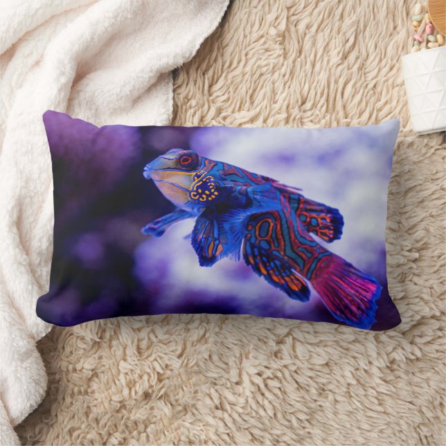 Mandarin Goby Fish Lendenkissen (Decke)
