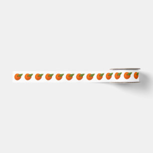 Mandarin mit grünem Blattgrosgrain Ripsband