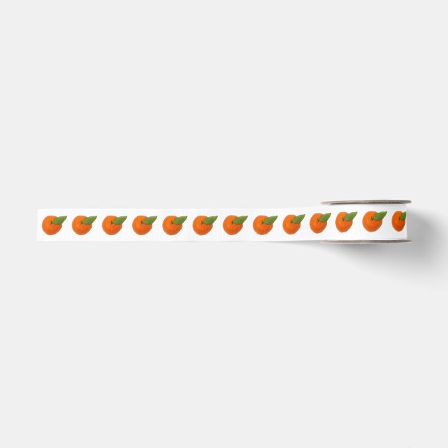 Mandarin mit grünem Blattgrosgrain Ripsband (Vorderseite)
