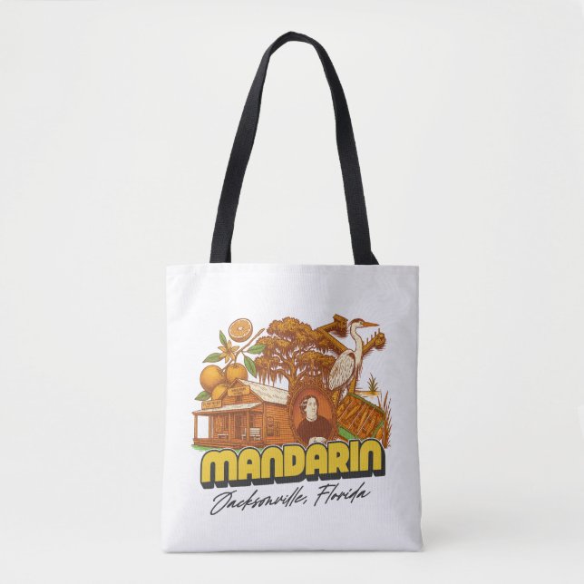 Mandarin Neighborhood Tote Bag Tasche (Vorderseite)