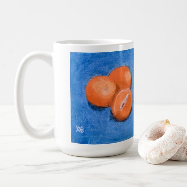 Mandarin Orange Kaffeetasse (Mit Donut)