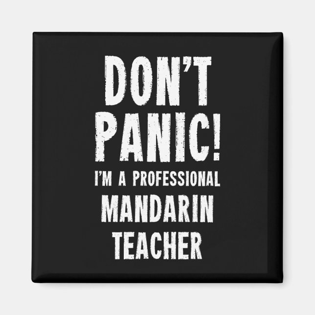 Mandarin Teacher  Magnet (Vorne)