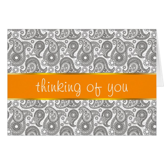 Mandarine Black Paisley (Vorderseite (Horizontal))