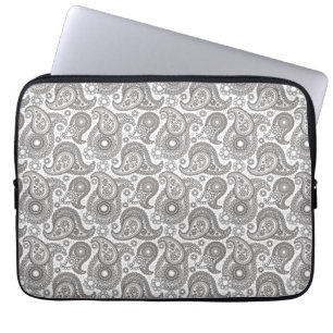 Mandarine Black Paisley Laptopschutzhülle
