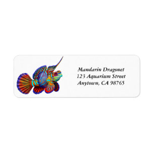 Mandarine Dragonet Goby-Fisch-Aufkleber
