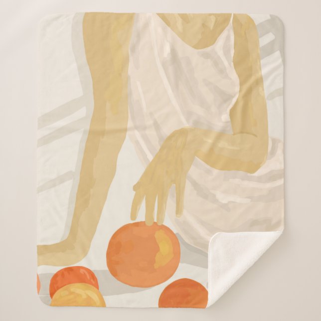 Mandarine Grace Sherpadecke (Vorderseite)