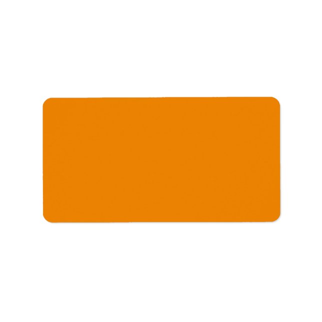 Mandarine hex code F28500 Adressaufkleber (Vorne)