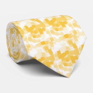 "Mandarine" Krawatte geometrischer Kunst