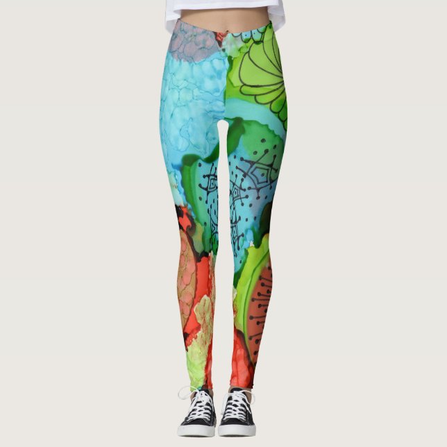Mandarine Leggings (Vorderseite)