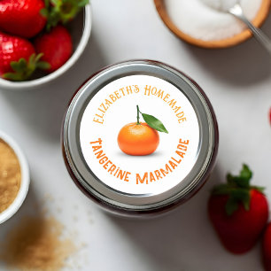Mandarine Marmalade Runder Aufkleber