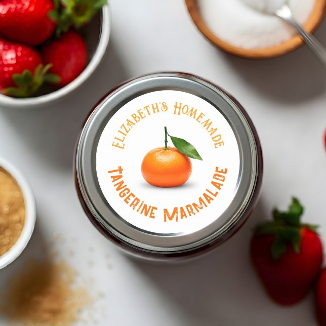 Mandarine Marmalade Runder Aufkleber (Von Creator hochgeladen)