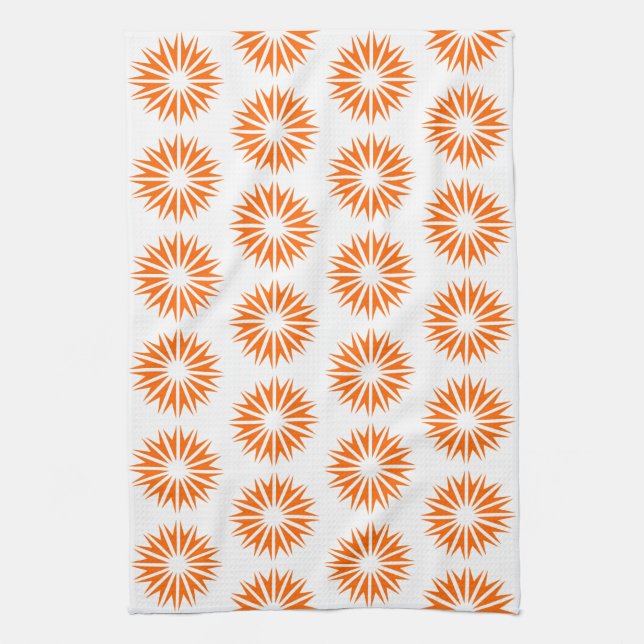 Mandarine Moderne Sonnenaufgänge Handtuch (Vertikal)