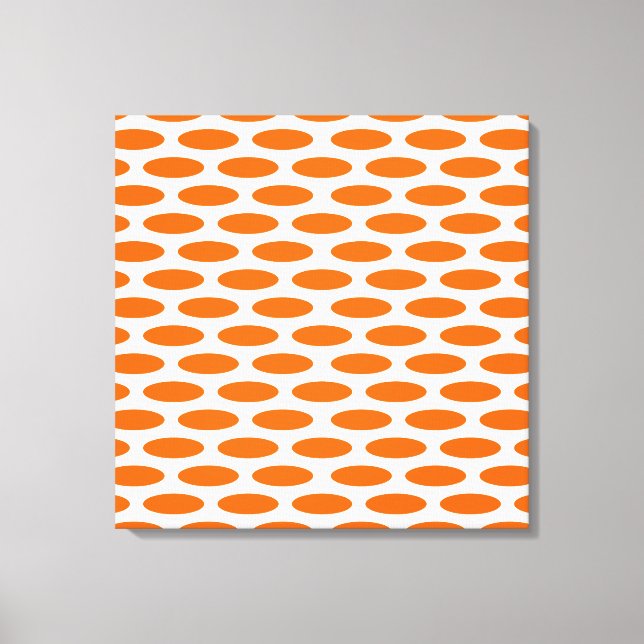 Mandarine Modernes Oval Leinwanddruck (Vorderseite)