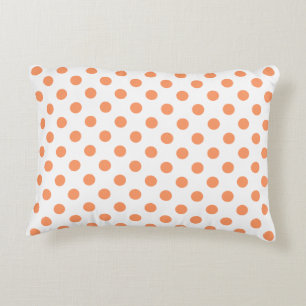 Mandarine Orange Polka Dots Circles Dekokissen