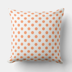 Mandarine Orange Polka Dots Circles Kissen