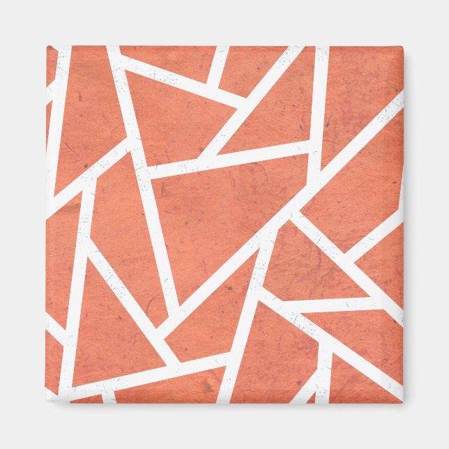 Mandarine-Orangenmosaik Magnet (Vorne)