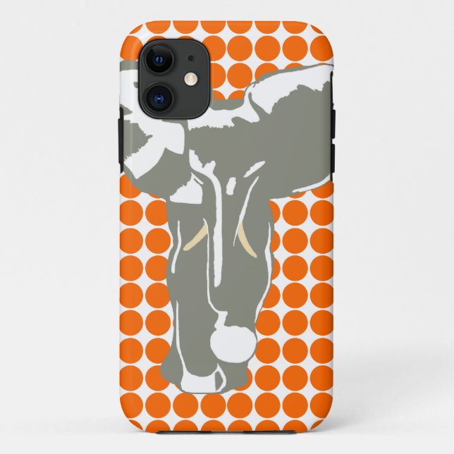 Mandarine Safari Dot Case-Mate iPhone Hülle (Rückseite)