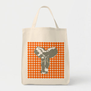 Mandarine Safari Dot mit Pop Art Elephant Tragetasche