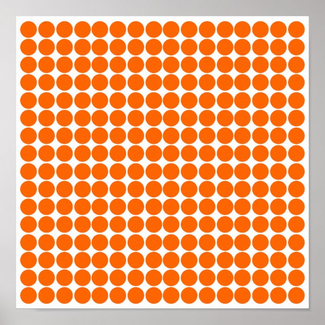 Mandarine Safari Dot Poster (Vorne)