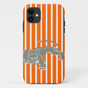Mandarine Safari Strip mit Leopard Case-Mate iPhone Hülle