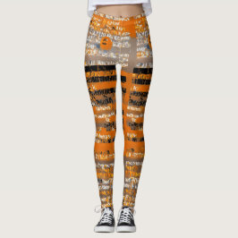 Mandarine Traum Leggings: Artistic Orange Splendor Leggings