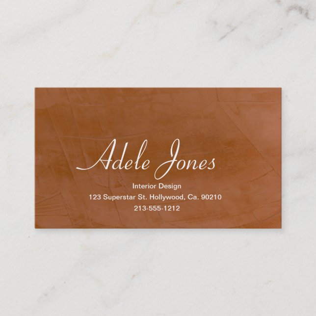 Mandarine Visitenkarte (Vorderseite)