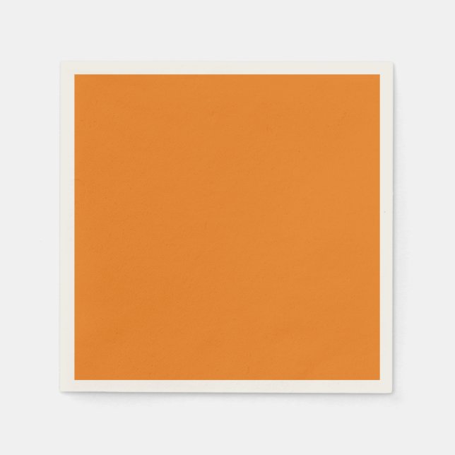 Mandarine, Vollfarbe, Serviette (Vorderseite)