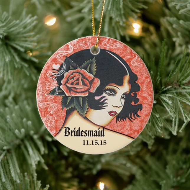 Mandarine Wedding Bridesmaid Weihnachtsschmuck (Baum)
