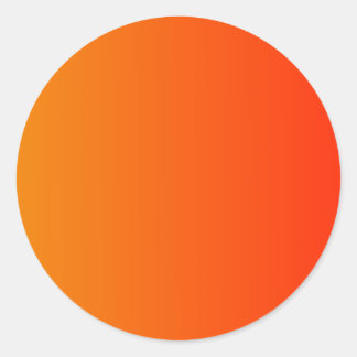 Mandarine zur senkrechten Linie Runder Aufkleber