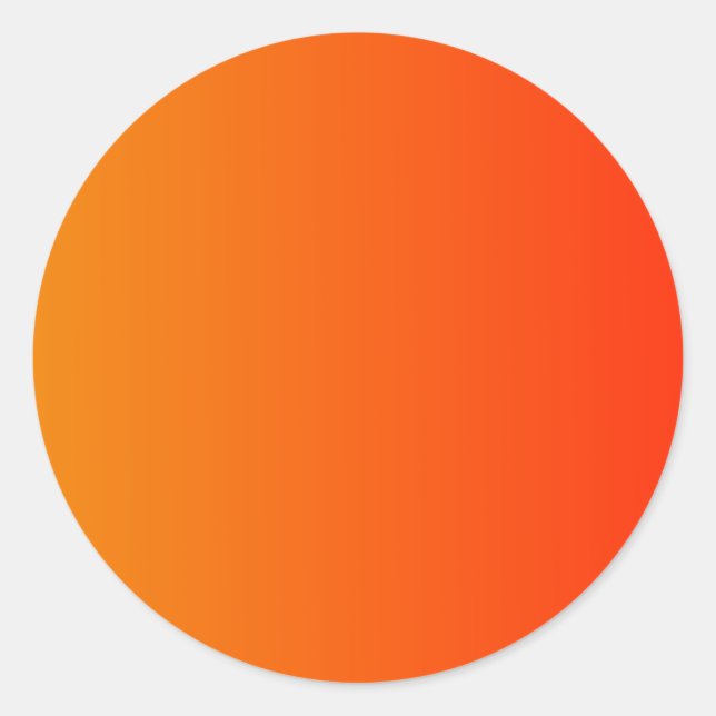 Mandarine zur senkrechten Linie Runder Aufkleber (Vorderseite)