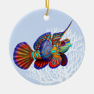 Mandarinegoby-Fisch-Verzierung Keramikornament