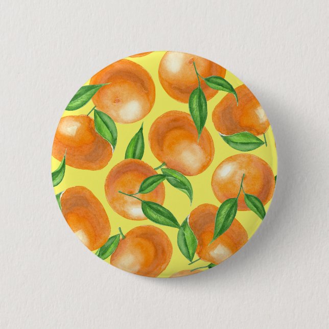 Mandarinen Button (Vorderseite)
