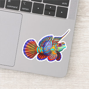 Mandarinen-Fisch-Ozean-Fisch-Vinylaufkleber Aufkleber