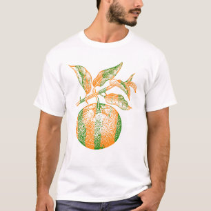 Mandarinen Frucht Retro Vintage T-Shirt