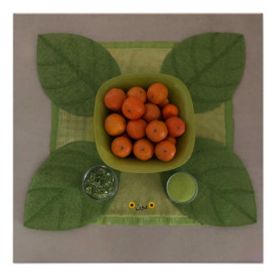 MANDARINEN IN EINER KÜCHE POSTER