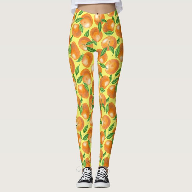 Mandarinen Leggings (Vorderseite)