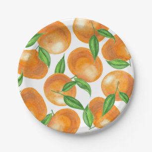 Mandarinen Pappteller