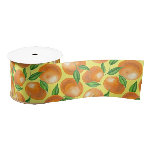 Mandarinen Satinband (Spule)