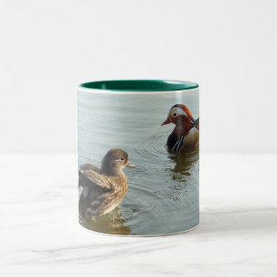 Mandarinenducks Zweifarbige Tasse