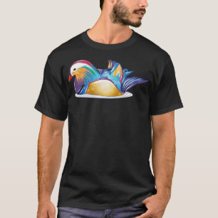Mandarinenente in cooler Tierkunst T-Shirt