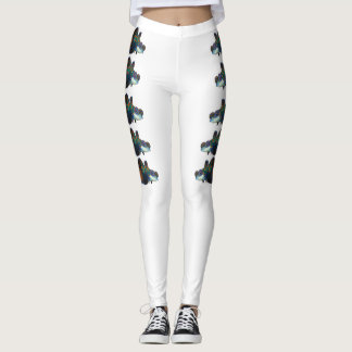 Mandarinenfisch Ausschnitt Leggings