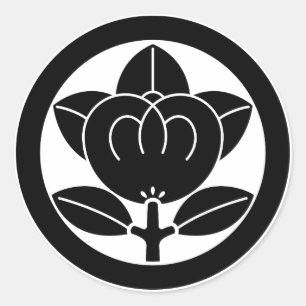 Mandarinenorange Runder Aufkleber