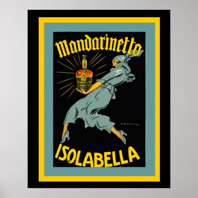 Mandarinetto Isolabella Poster Annonce Vintage (Devant)