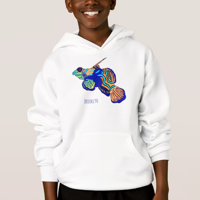 Mandarinfish cartoon illustration  (Devant)