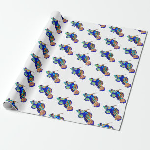 Mandarinfish Cartoon Illustration Geschenkpapier